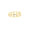 ANILLO CADENA BARBADA EN ORO DE 18 KT