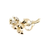 BROCHE EN ORO CON 0.02 CT EN DIAMANTES