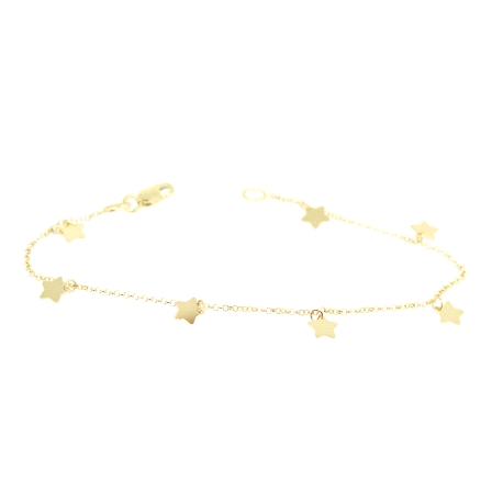 PULSERA ESTRELLITAS EN ORO 18K