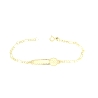 PULSERA  DE BEBE EN ORO 18K CON CHUPETE Y CIERRE REASA