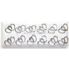 PENDIENTES 2 CORAZONES EN PLATA DE LEY