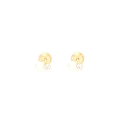 PENDIENTES PERLA CULTIVADA EN ORO 18K