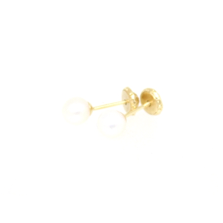 PENDIENTE PERLA EN ORO 18K