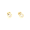 PENDIENTES DONUT 18K CON CIRCONITA