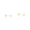 PENDIENTES DONUT 18K CON CIRCONITA