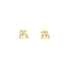 PENDIENTES OSITO EN ORO 18K CON CIRCONITA