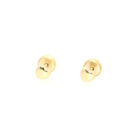 PENDIENTES CORAZON MINI EN ORO 18K