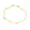 PULSERA EN ORO 18K CON PERLAS Y CIERRE REASA