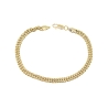 PULSERA BARBADA EN ORO 18K CON CIERRE MOSQUETON