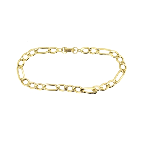 PULSERA BILBAO - BARBADA EN ORO 18K CON CIERRE PATO