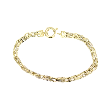 PULSERA DE DISEÑO EN ORO 18K CON CIERRE REASA MARINERA