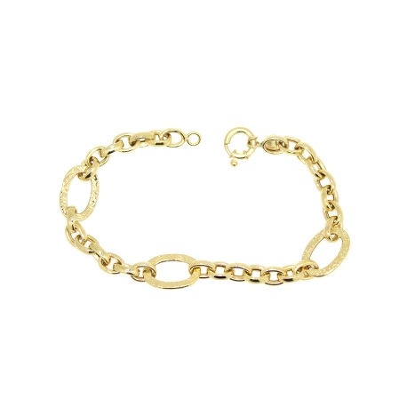 PULSERA DE DISEÑO EN ORO 18K CON CIERRE REASA MARINERA