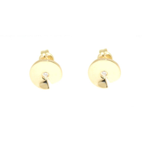 PENDIENTES EN ORO 18K CON 0.05 CT EN BRILLANTES