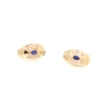 PENDIENTES EN ORO 18K CON 0.32 CT EN BRILLANTES Y ZAFIROS