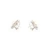 PENDIENTES EN ORO BLANCO 18K CON PERLA Y DIAMANTES