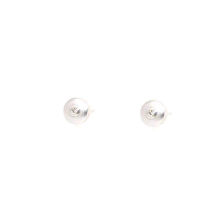 PENDIENTES EN ORO BLANCO 18K CON 0.02 CT EN BRILLANTES