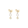 PENDIENTES VINTAGE EN DOS OROS 18K CON 0.70 CT EN DIAMANTES