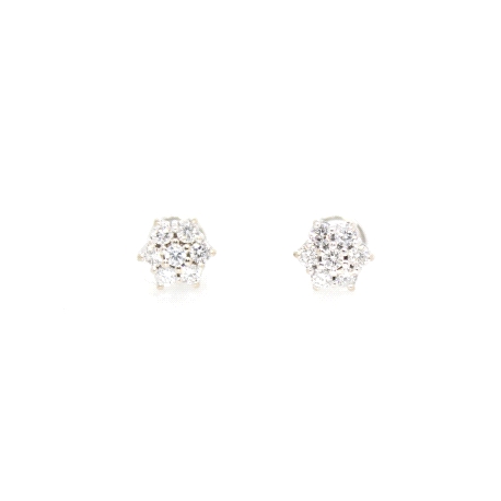 PENDIENTES DORMILONES CON 0.85 CT EN BRILLANTES