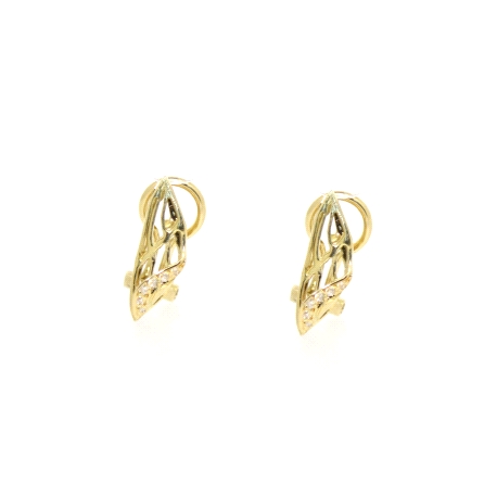 PENDIENTES EN ORO 18K CON 0.12 CT EN BRILLANTES