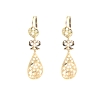 PENDIENTES VINTAGE EN ORO 18K CON ZAFIROS