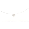 GARGANTILLA EN ORO BLANCO 18K CON BRILLANTE DE 0.02 CT