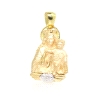 VIRGEN DEL CARMEN EN ORO 18K CON BRILLANTE DE 0.01 CT