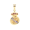 COLGANTE DEL REAL MADRID EN ORO 18K CON RUBIES, ZAFIROS Y CIRCONITAS