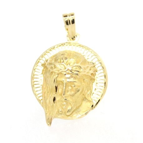 COLGANTE CABEZA DE CRISTO EN ORO 18K