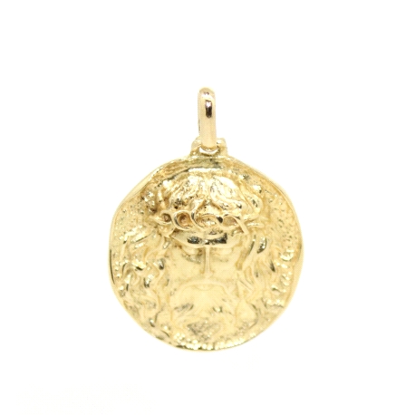 COLGANTE CABEZA DE CRISTO EN ORO 18K