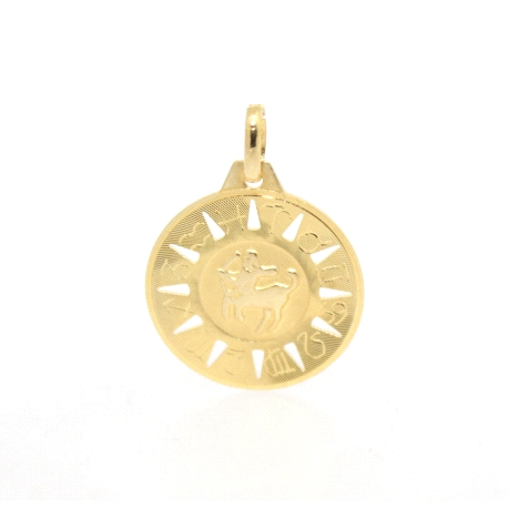 MEDALLA HOROSCOPO SAGITARIO EN ORO 18K