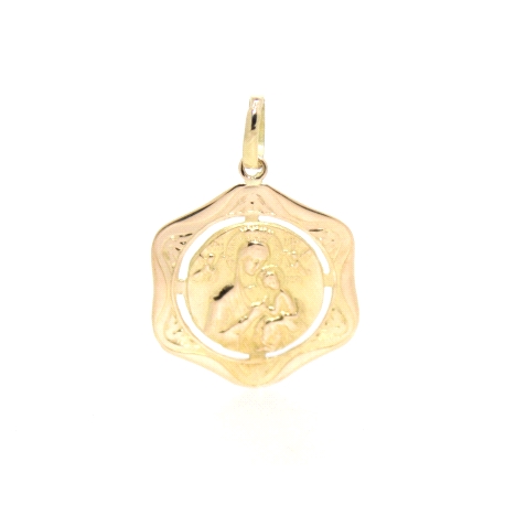 COLGANTE VIRGEN DEL CARMEN EN ORO 18K