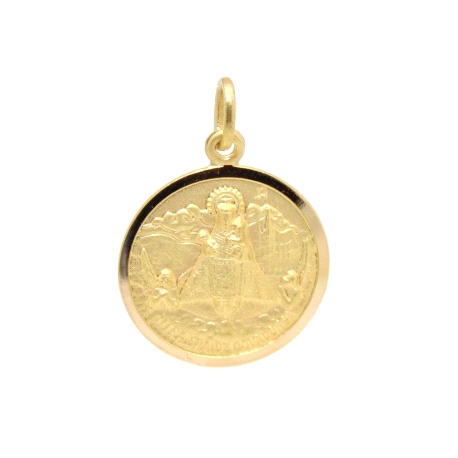 MEDALLA VIRGEN DE COVADONGA EN ORO 18K