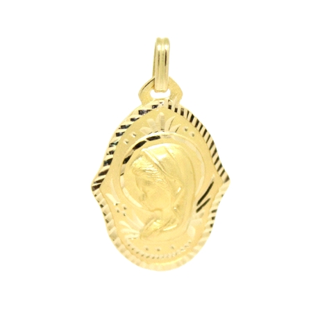 COLGANTE VIRGEN NIÑA EN ORO 18K