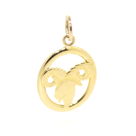 COLGANTE DEL HOROSCOPO ARIES EN ORO 18K