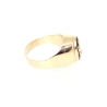 SELLO LETRA C EN ORO 18K CON ONIX