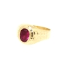 SELLO EN ORO 18K CON RUBI