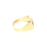 SELLO LETRA M EN ORO 18K CON ONIX