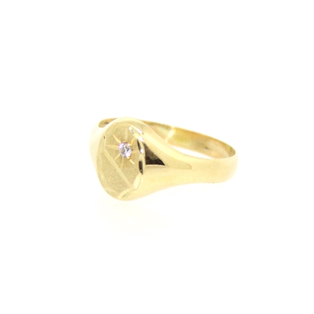 SELLO EN ORO 18K CON CIRCONITA