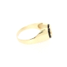 SELLO CON LETRA M EN ORO 18K CON ONIX