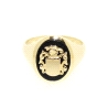 SELLO CON ESCUDO EN ORO 18K CON ONIX