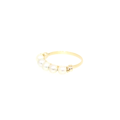 ANILLO EN ORO 18K CON PERLAS