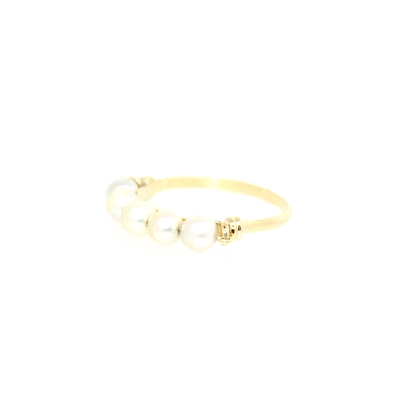 ANILLO EN ORO 18K CON PERLAS