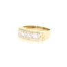 TRESILLO EN ORO DE 14 KT  CON 0.40 CT EN BRILLANTES