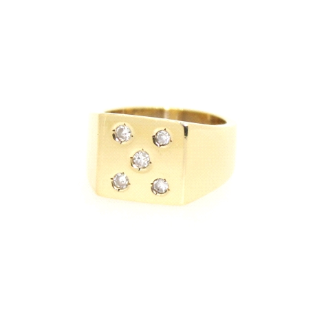 SELLO EN ORO 18K CON 0.25 CT EN DIAMANTES