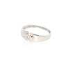 SOLITARIO EN ORO BLANCO 18K CON BRILLANTE DE 0.02 CT