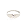 SOLITARIO EN ORO BLANCO 18K CON BRILLANTE DE 0.02 CT