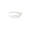 SOLITARIO EN ORO BLANCO 18K CON BRILLANTE DE 0.03 CT