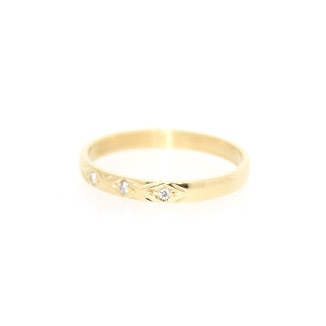 ANILLO EN ORO 18K CON 0.03 CT EN BRILLANTES