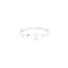 SOLITARIO EN ORO BLANCO 18K CON BRILLANTE DE 0.03 CT