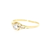 SOLITARIO EN ORO 18K CON BRILLANTE DE 0.12 CT